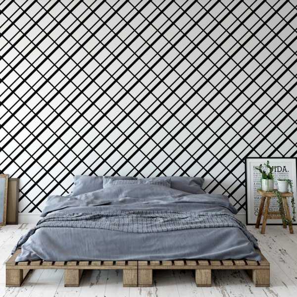 Tapeta na ścianę - Checkered Minimalism