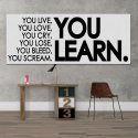 YOU LEARN. - Obraz typograficzny