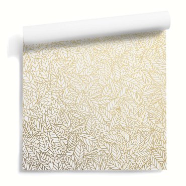 thicket of leave tapeta złote liście