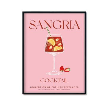 plakat do kuchni sangria cocktail