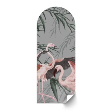 flamingo dance tapeta w kształcie łuku