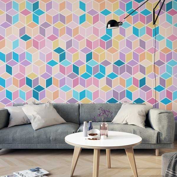 GEOMETRYCZNE SZALEŃSTWO - Tapeta designerska GEOMETRYCZNE SZALEŃSTWO - Tapeta designerska