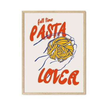 plakat w ramce pasta lover