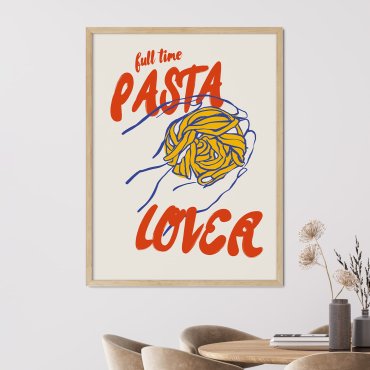 plakat w ramce pasta lover