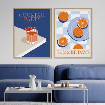 cocktail party plakaty do kuchni