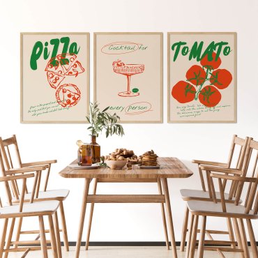 italian kitchen zestaw plakatów