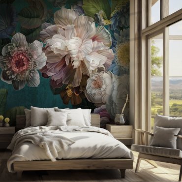 flora luxury tapeta w kwiaty