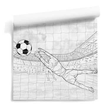 tapeta piłka nożna football penalty