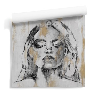 tapeta portret kobiety golden woman
