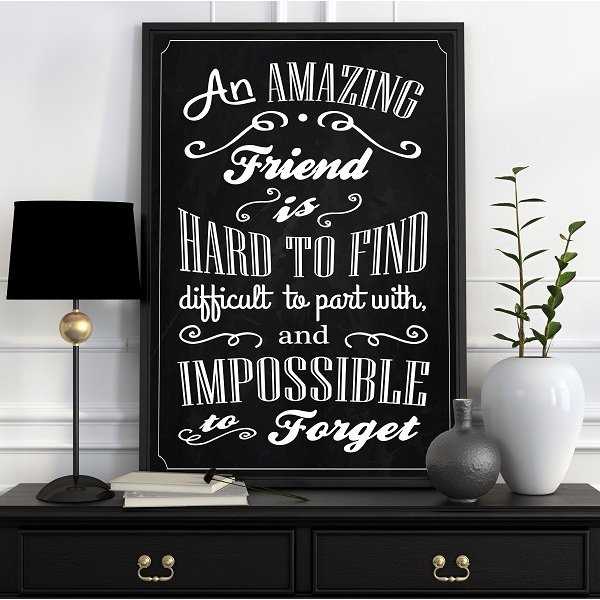 FRIEND - Plakat typograficzny FRIEND - Plakat typograficzny