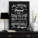 FRIEND - Plakat typograficzny FRIEND - Plakat typograficzny