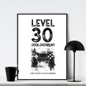 level 30 odblokowany plakat na urodziny