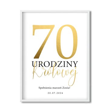 urodziny królowej plakat na 70 urodziny