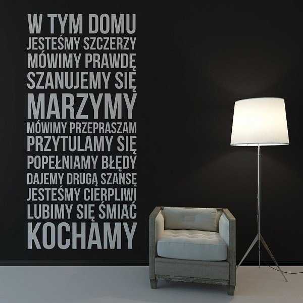 W TYM DOMU - Naklejka ścienna W TYM DOMU - Naklejka ścienna