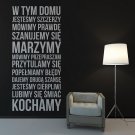 W TYM DOMU - Naklejka ścienna W TYM DOMU - Naklejka ścienna