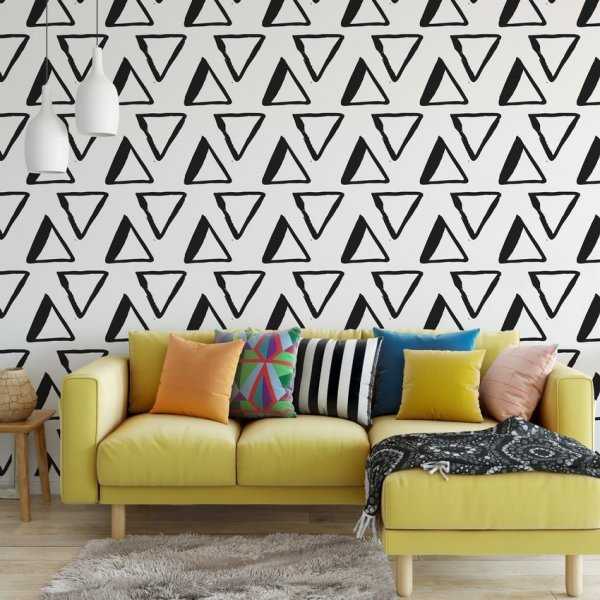 Tapeta na ścianę - TRIANGLE EFFECT Tapeta na ścianę - TRIANGLE EFFECT