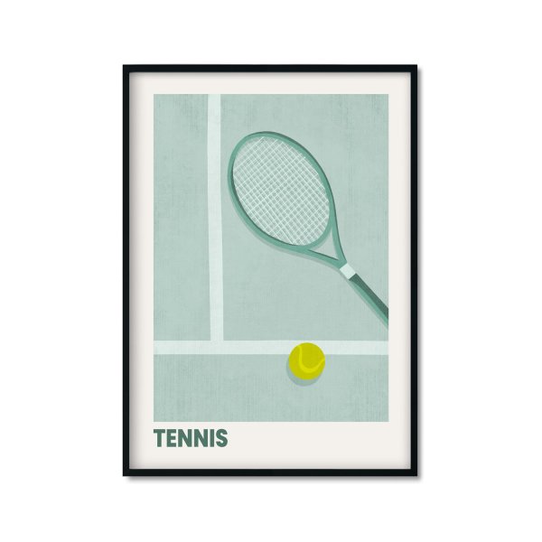 plakat dla mężczyzny tennis