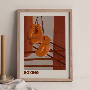 plakat sportowy boxing