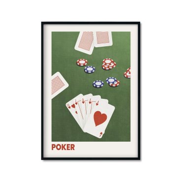 poker plakat dla mężczyzny