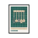 modny plakat cooking