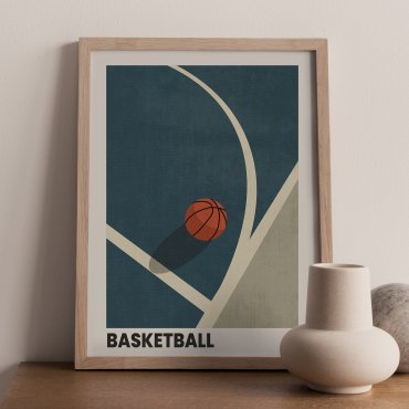 basketball plakat sportowy