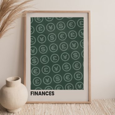 finance plakat ścienny