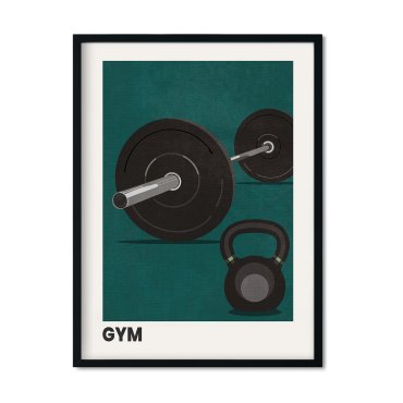 plakat na siłownię gym