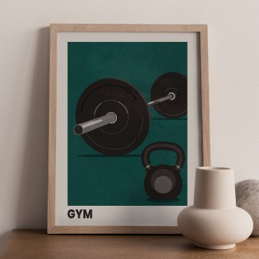 plakat na siłownię gym