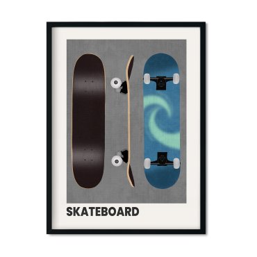 plakat ścienny skateboard deska