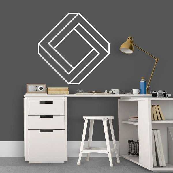 GEOMETRIC 3D - Naklejka ścienna GEOMETRIC 3D - Naklejka ścienna