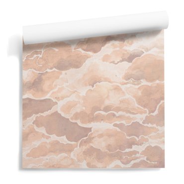 peach clouds tapeta w chmury