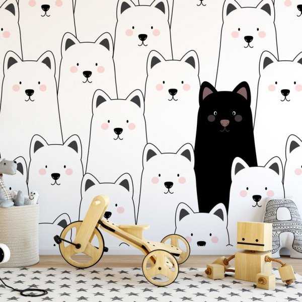 Tapeta dziecięca - KITTY FRIENDS Tapeta dziecięca - KITTY FRIENDS