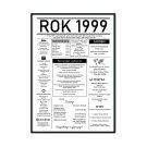 plakat urodzinowy rok 1999