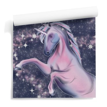 glittler unicorn tapeta dziewczęca błyszcząca