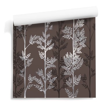 tall timber tapeta brązowa