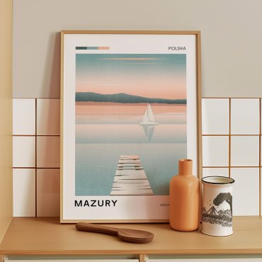 plakat turystyczny mazury