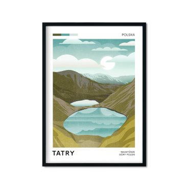 plakat turystyczny tatry