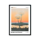 plakat w ramie z babiogórskim parkiem narodowym