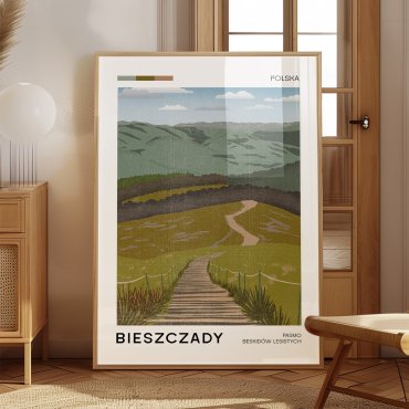 bieszczady plakat w ramie