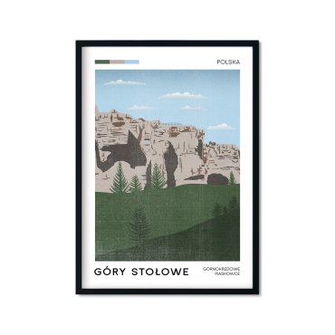 góry stołowe na plakacie