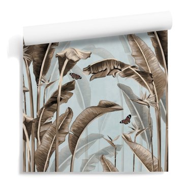 painted palm tapeta w palmy