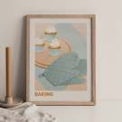 plakat dla kobiety baking