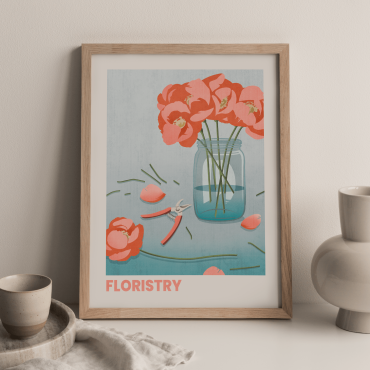 plakat dla florysty floristry