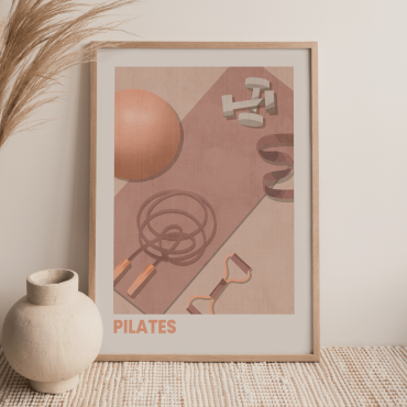 plakat sportowy pilates