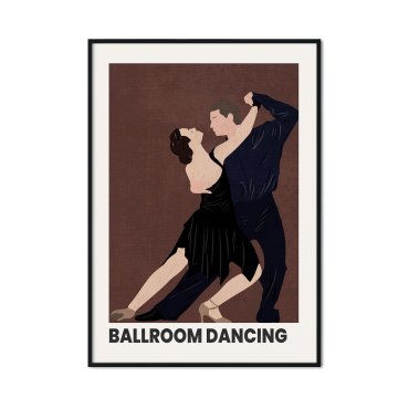 plakat dla tancerki ballroom dancing