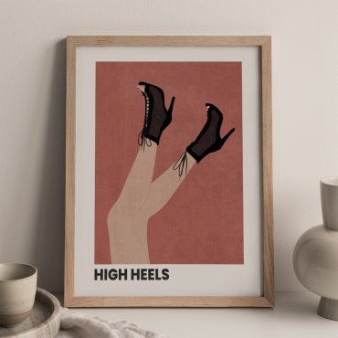 plakat high heels