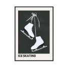 jazda na łyżwach ice skating plakat