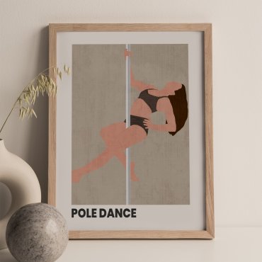 plakat kobiecy pole dance