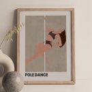 pole dance plakat dla kobiety