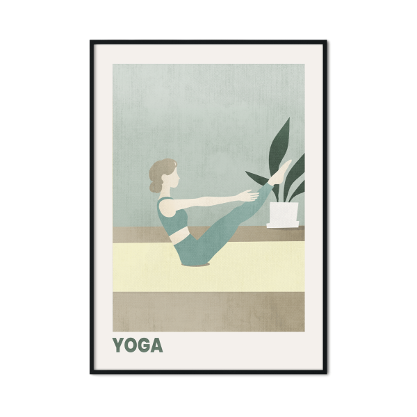 plakat ścienny yoga